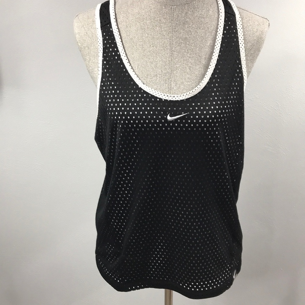Nike reversible jersey. Size Large black and white